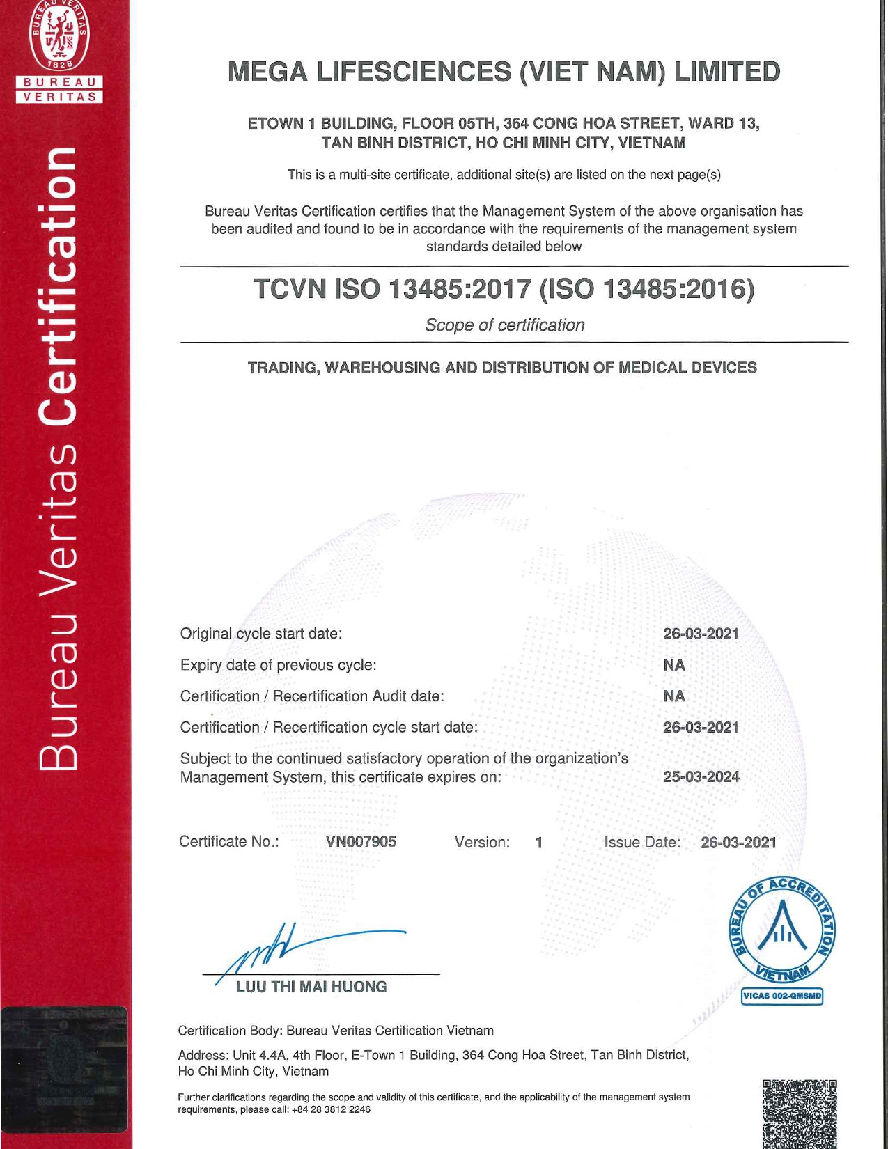TCVN ISO 13485:2017 (ISO 13485:2016)