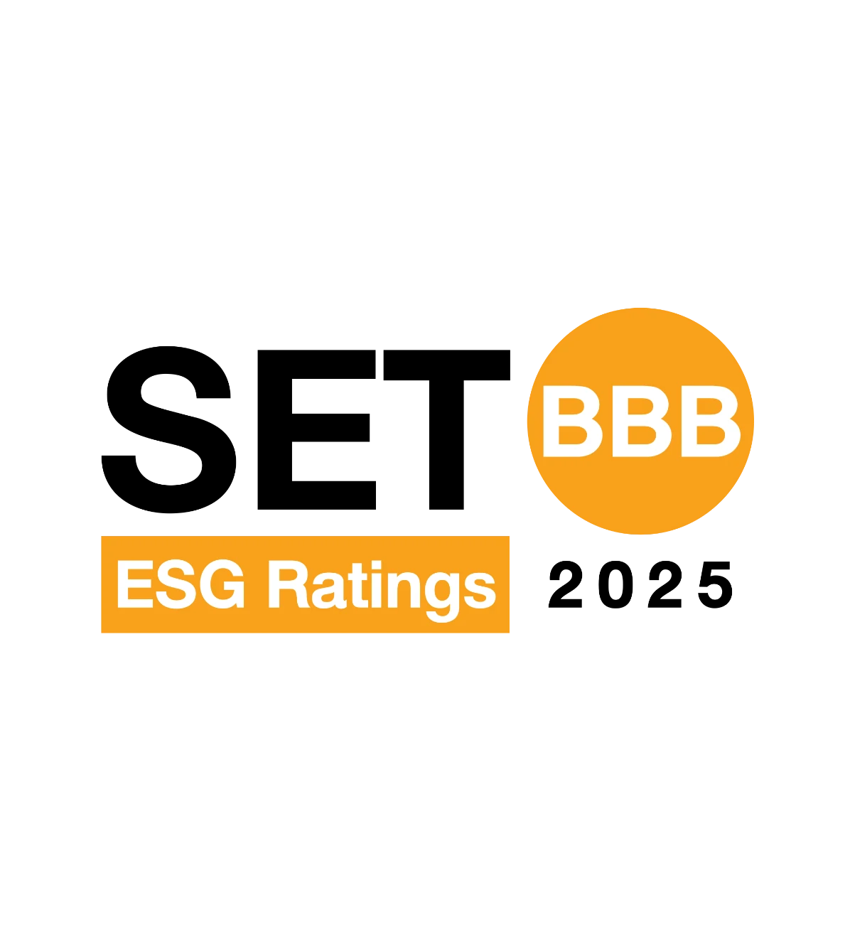 บริษัทได้รับการจัดอันดับ ระดับ “BBB” ใน SET ESG Rating จากตลาดหลักทรัพย์แห่งประเทศไทย (SET)